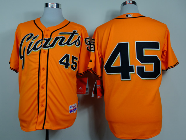 Men San Francisco Giants #45 Ishikawa Orange MLB Jerseys